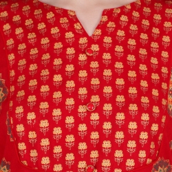 Red Printed Kurti